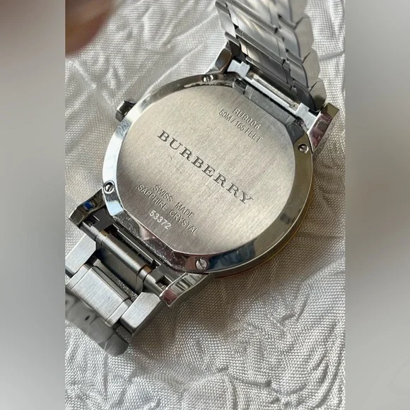 BU 9006 Burberry Two-Tone Silver and Rose Gold Watch - Picture 6 of 6